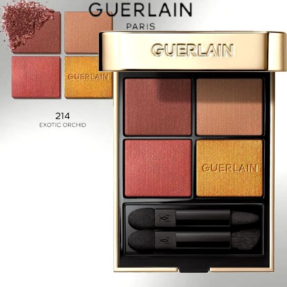 Guerlain Ombres G Eyeshadow Quad ~ 214 Exotic Orchid (Gold & Wines) 6g NIB - Picture 1 of 9